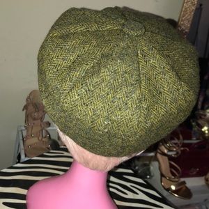 Green vintage hat